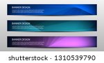 abstract vector banners with... | Shutterstock .eps vector #1310539790