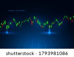 stock market graph or forex... | Shutterstock .eps vector #1793981086