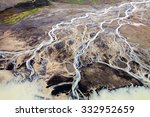 Icelandic Nature - Rivers - Aerial view