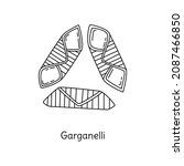 garganelli pasta illustration.... | Shutterstock .eps vector #2087466850