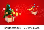 illustration of gift box and... | Shutterstock . vector #224981626