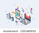 social media design | Shutterstock .eps vector #1201683010