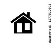 home icon in glyph style. ui... | Shutterstock .eps vector #1277510503