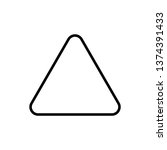triangle icon. shape... | Shutterstock .eps vector #1374391433