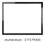 A black picture frame isolated...