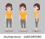 set of character woman cartoon... | Shutterstock .eps vector #1685289280