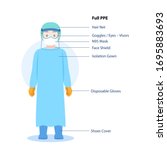 doctors character wearing in... | Shutterstock .eps vector #1695883693