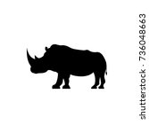 Rhino, Silhouette Free Stock Photo - Public Domain Pictures