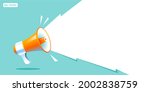 shouting megaphone vector... | Shutterstock .eps vector #2002838759