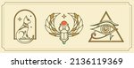 ancient egypt vintage art... | Shutterstock .eps vector #2136119369