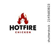 rustic fire chicken logo  hen... | Shutterstock .eps vector #2145683823