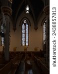 Small photo of Historic Most Holy Trinity Church Detroit, Michigan -USA- March 15, 2024- Historic Most Holy Trinity Lutheran Church of Detroit