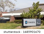 Small photo of Milpitas, CA, USA - Feb 28, 2020: American real estate investment trust company CoreSite Realty Corporation’s Silicon Valley colocation data center in Milpitas, California (SV2).