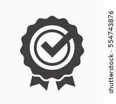 award medal icon. winner emblem ... | Shutterstock . vector #554743876