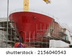 Shipbuilding And Crane During...