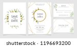 wedding invitation card... | Shutterstock .eps vector #1196693200