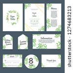 wedding invitation card... | Shutterstock .eps vector #1274683213