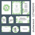 wedding invitation card... | Shutterstock .eps vector #1274683243