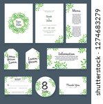 wedding invitation card... | Shutterstock .eps vector #1274683279