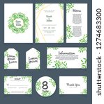 wedding invitation card... | Shutterstock .eps vector #1274683300
