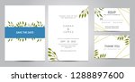 wedding invitation card... | Shutterstock .eps vector #1288897600