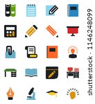 color and black flat icon set   ... | Shutterstock .eps vector #1146248099