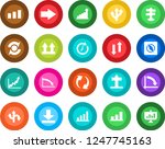 round color solid flat icon set ... | Shutterstock .eps vector #1247745163