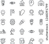 thin line icon set   brainstorm ... | Shutterstock .eps vector #1268391799