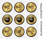 sale golden badges and labels... | Shutterstock .eps vector #1101607946