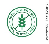 100  gluten free icon product... | Shutterstock .eps vector #1651879819