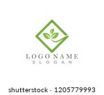 nature leaf logo | Shutterstock .eps vector #1205779993
