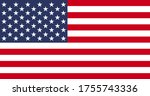 simple flag of usa vector | Shutterstock .eps vector #1755743336