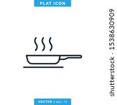 frying pan icon vector design... | Shutterstock .eps vector #1538630909