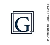 letter g with two squares logo... | Shutterstock .eps vector #2063741966