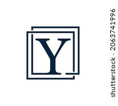 letter y with two squares logo... | Shutterstock .eps vector #2063741996