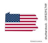 map of pennsylvania with usa... | Shutterstock .eps vector #2093291749