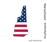 map of new hampshire with usa... | Shutterstock .eps vector #2093291986