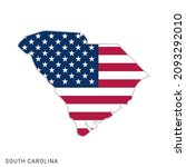 map of south carolina with usa... | Shutterstock .eps vector #2093292010
