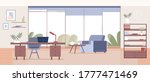 corporate office flat color... | Shutterstock .eps vector #1777471469