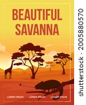 Beautiful Savanna Poster Flat...