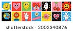 funny cartoon characters.... | Shutterstock .eps vector #2002340876