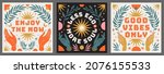 abstract mystical vector... | Shutterstock .eps vector #2076155533