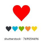 Heart Love Icon Color Eps 10