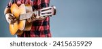 Small photo of Man's hands playing acoustic guitar, close up. Acoustic guitars playing. Guitarist on stage. Close up hand playing guitar. Guitars acoustic. Male musician playing guitar.
