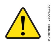  caution sign vector triangle... | Shutterstock .eps vector #280041110