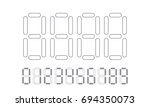  number template | Shutterstock .eps vector #694350073
