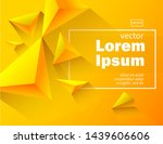 yellow geometric texture with... | Shutterstock .eps vector #1439606606