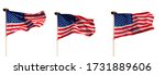 three flags of the united... | Shutterstock . vector #1731889606