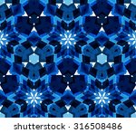 Blue Kaleidoscope Background....