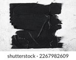 Small photo of City street poster. Black paper on bulletin board.